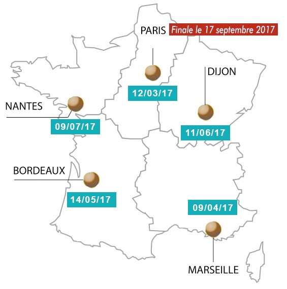 carte de france dates