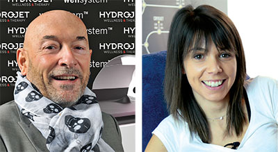 BERTRAND VAILLANT PDG Hydrojet et Cryojet System France & ASTRID BEGUIN Directrice Générale et Ostéopathe D.O.