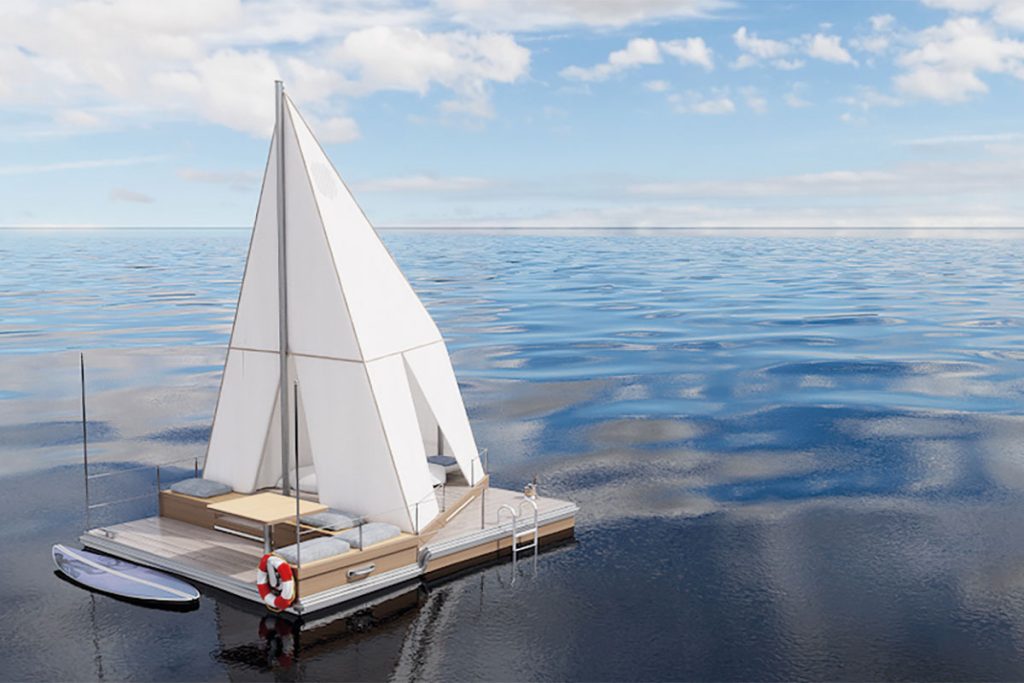 Parmi les projets les plus surprenants : « Habiter la Mer » de Maël Masson, un camping écologique et ludique flottant.