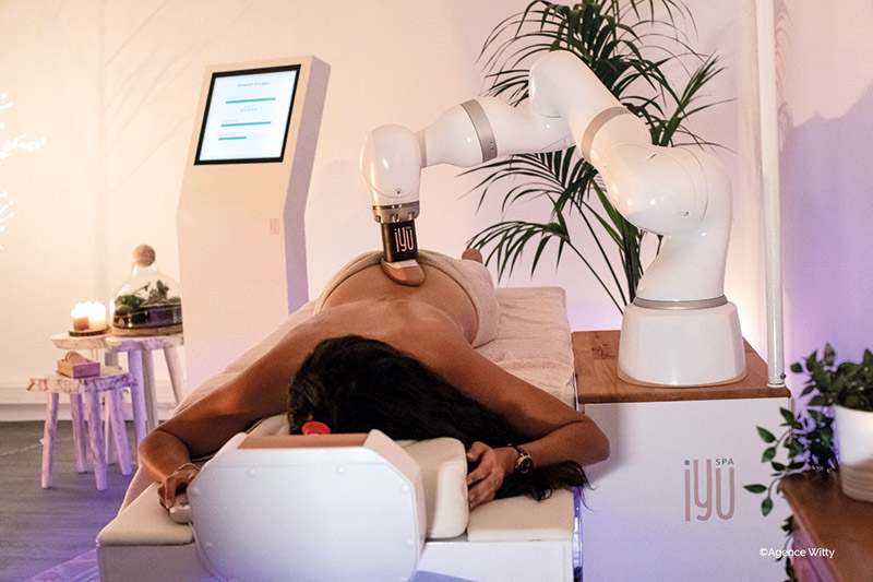 Aux côtés des Meilleurs Mains de France®, vous serez invité à tester le premier robot de massage autonome : iYU, piloté par l’IA.